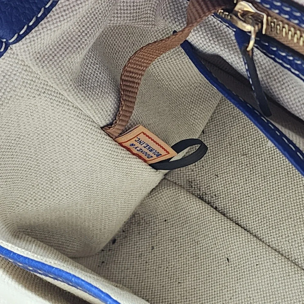 Dooney & Bourke Sorrento Satchel 30 French Royal Blue Leather Crossbody Bag NWOT